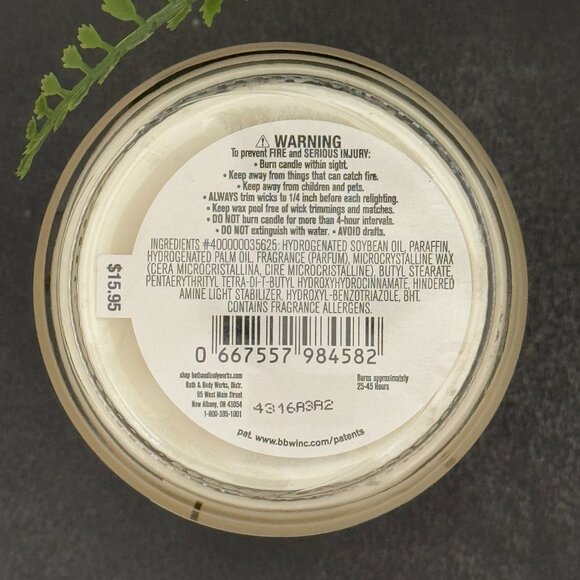BBW Inspire Love Rose & Vanilla Bath & Body Works Single Wick Candle - Picture 10 of 10